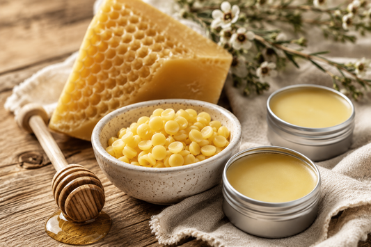 Natural beeswax and honeycomb for a natural skincare ingredient spotlight